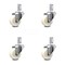 Service Caster 3 Inch Nylon Wheel Swivel 7/8 Inch Square Stem Caster Set SCC-SQ20S314-NYS-78-4 - alternate 4
